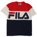 FILA Herre grafisk T-shirt Top Lille flerfarvet Colourblock Bomuld