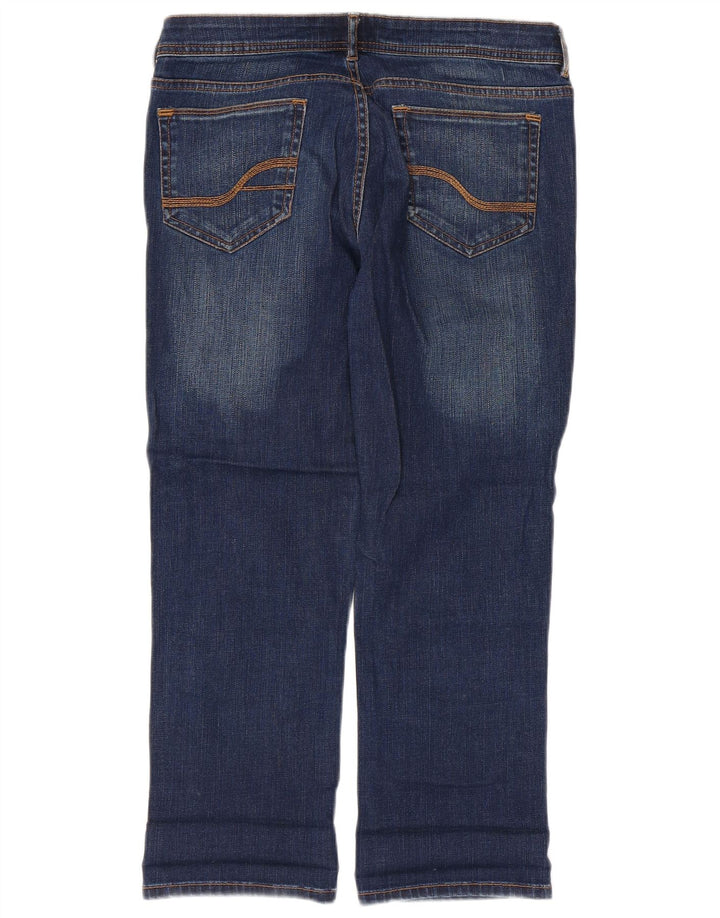 Fat Face Dame Cropped Jeans UK 12 Medium W32 L23 Blå Bomuld