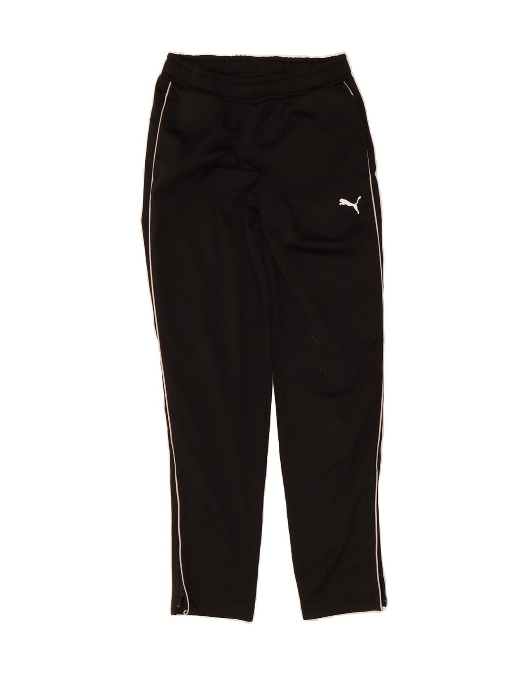 PUMA Boys Tracksuit Trousers 13-14 Years Black Polyester Vintage Puma and Second-Hand Puma from Messina Hembry 