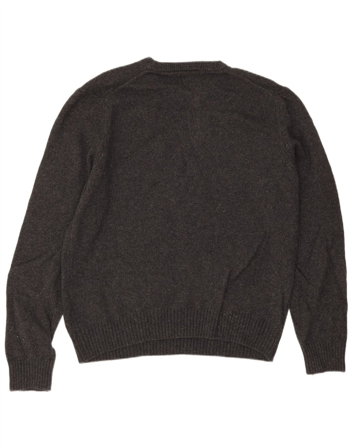 JOHN LEWIS Herre sweater med rund hals, stor grå merinould