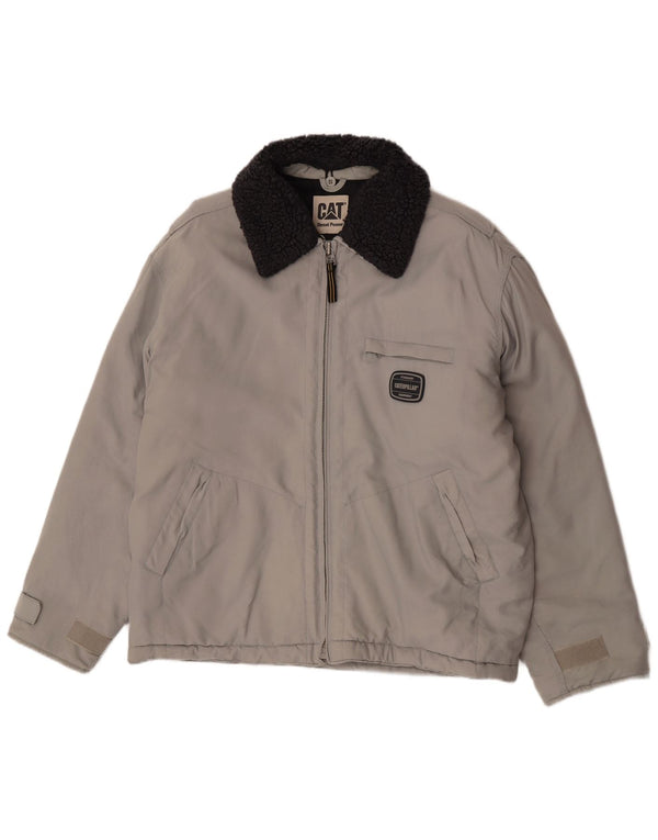 Caterpillar Herre Windbreaker Jacket UK 38 Medium Grey Colourblock