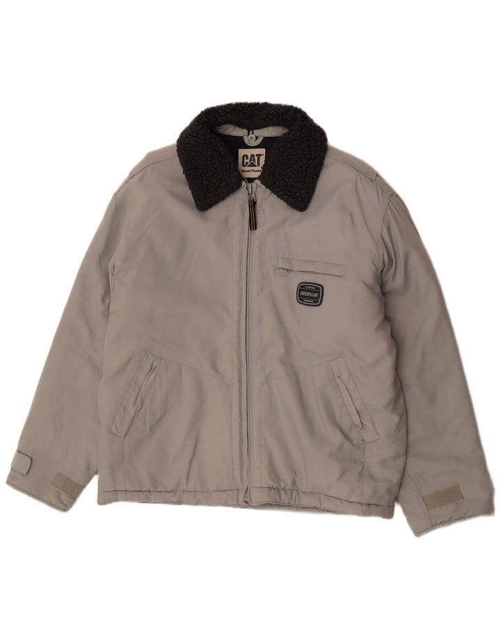 Caterpillar Herre Windbreaker Jacket UK 38 Medium Grey Colourblock