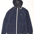 Jack Wills Herre Hooded Windbreaker Jacket UK 36 Small Navy Blue Nylon