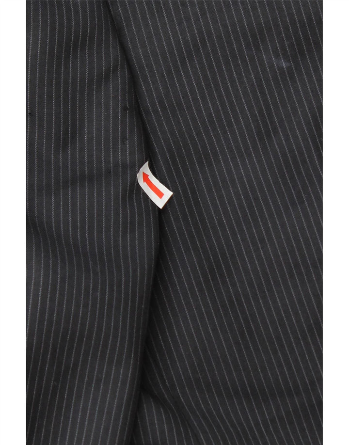 ARMANI COLLEZIONI Mens Blazer Jacket IT 54 2XL Navy Blue Pinstripe