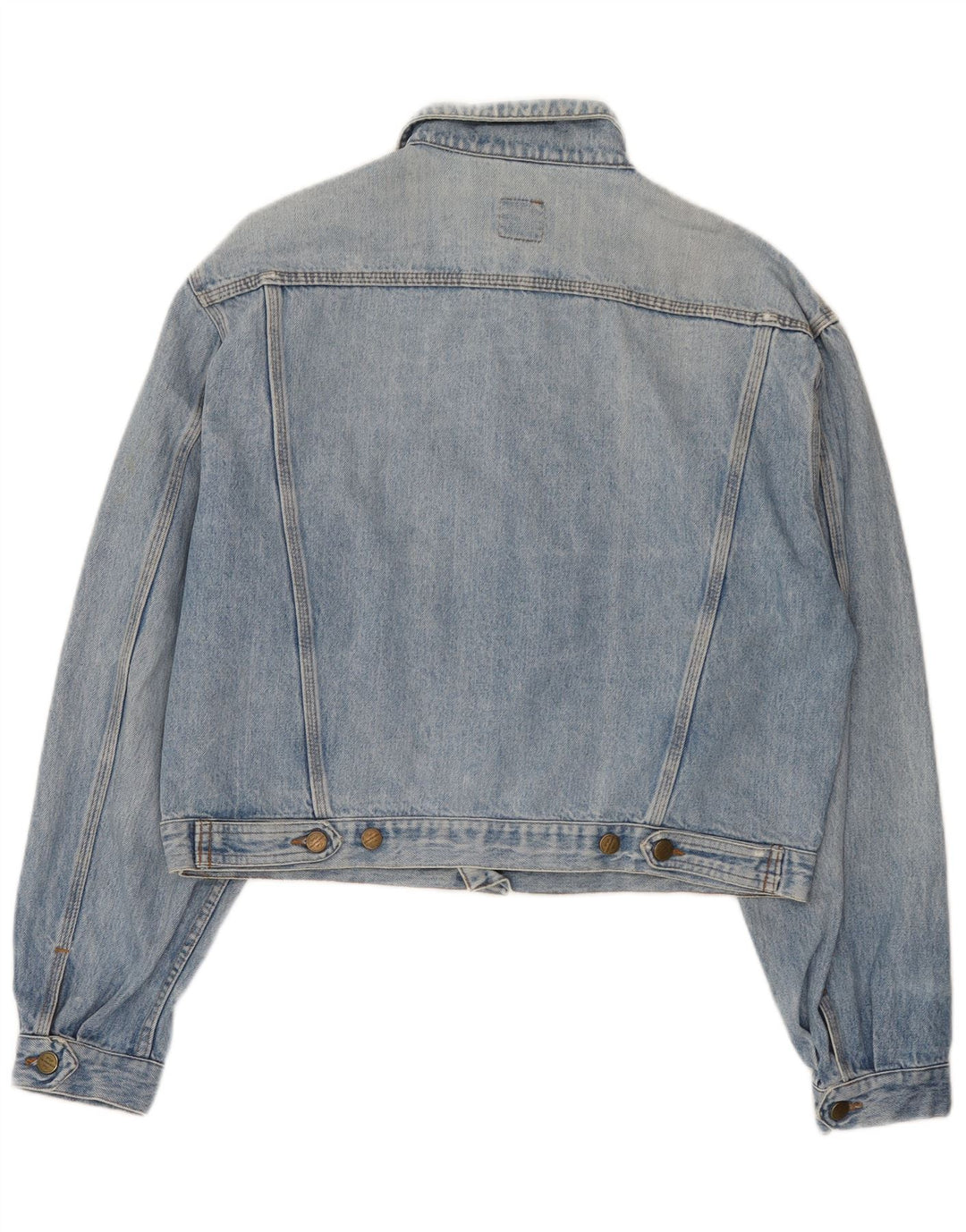 Stefanel Dame denimjakke UK 18 XL Blå Bomuld