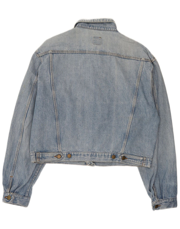 Stefanel Dame denimjakke UK 18 XL Blå Bomuld