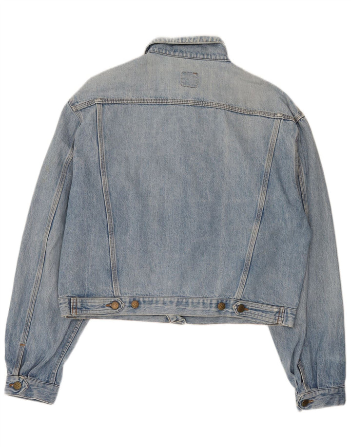 Stefanel Dame denimjakke UK 18 XL Blå Bomuld