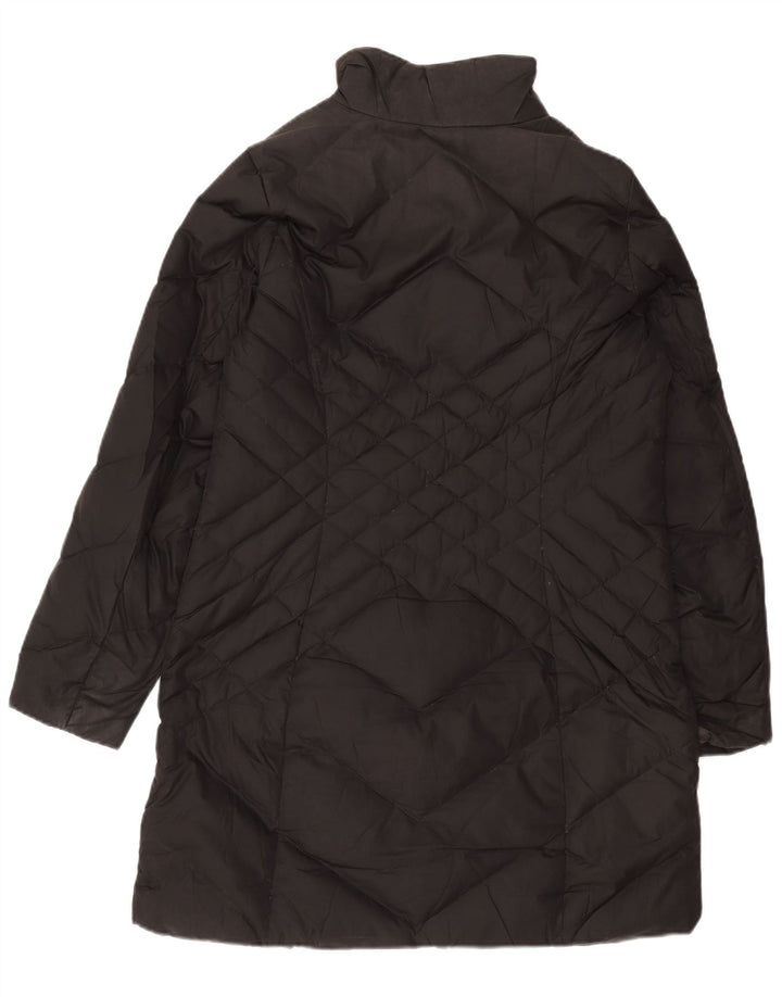 EDDIE BAUER Polstret frakke til kvinder UK 14 Medium Sort Polyester