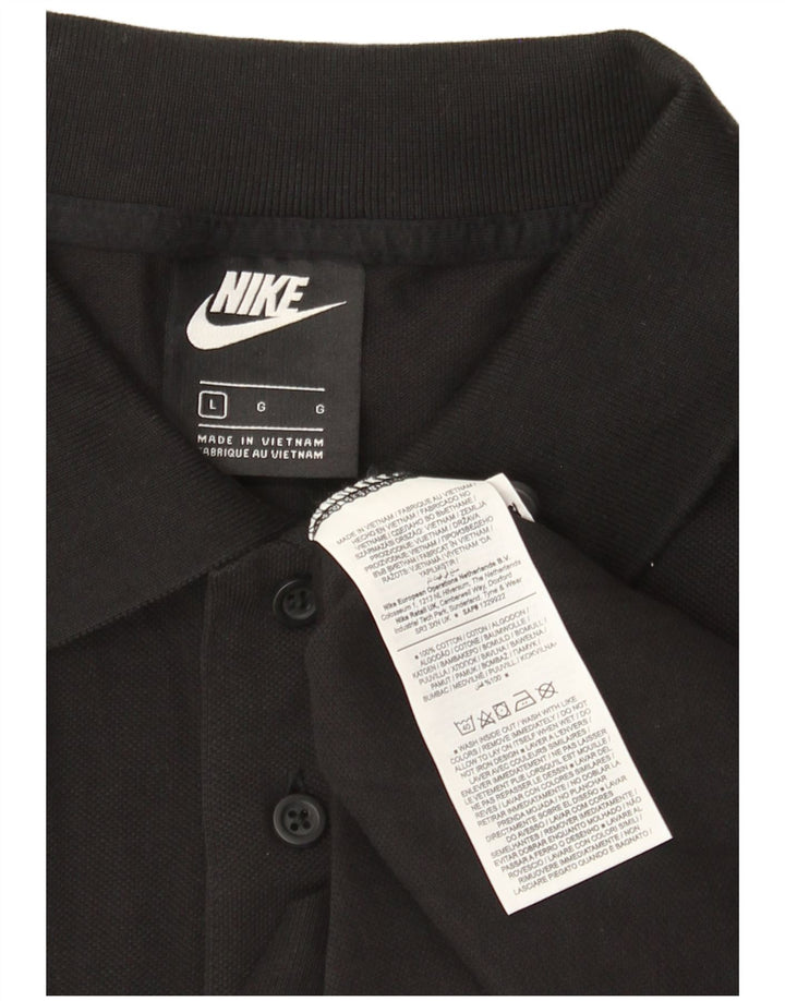 Nike herre poloshirt stor sort bomuld