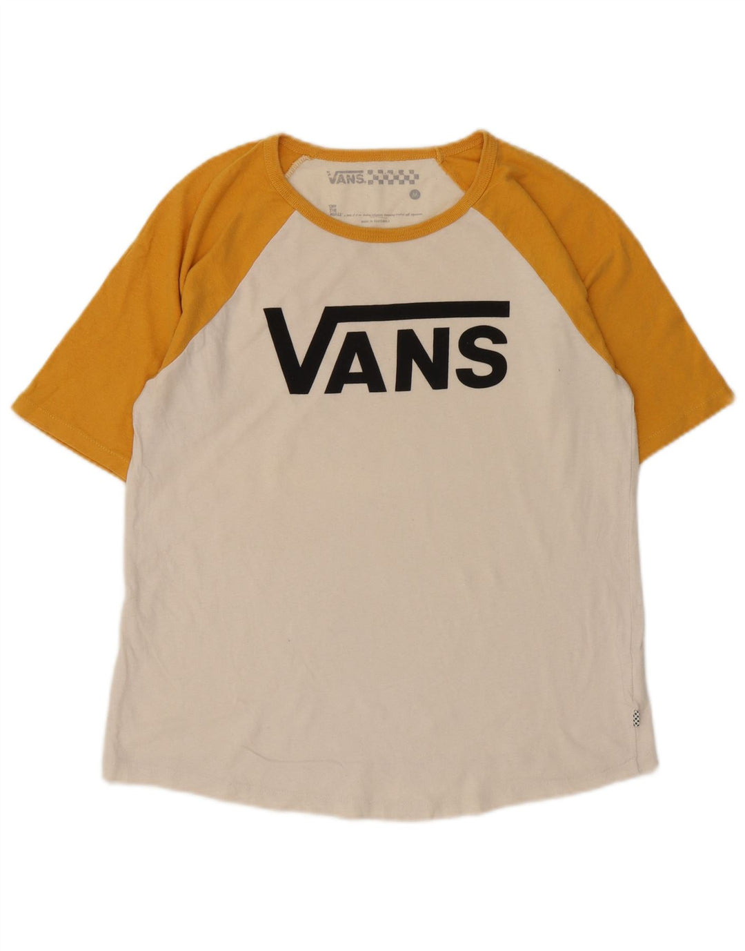 Vans Herre grafisk T-shirt Top Medium White Colourblock Bomuld