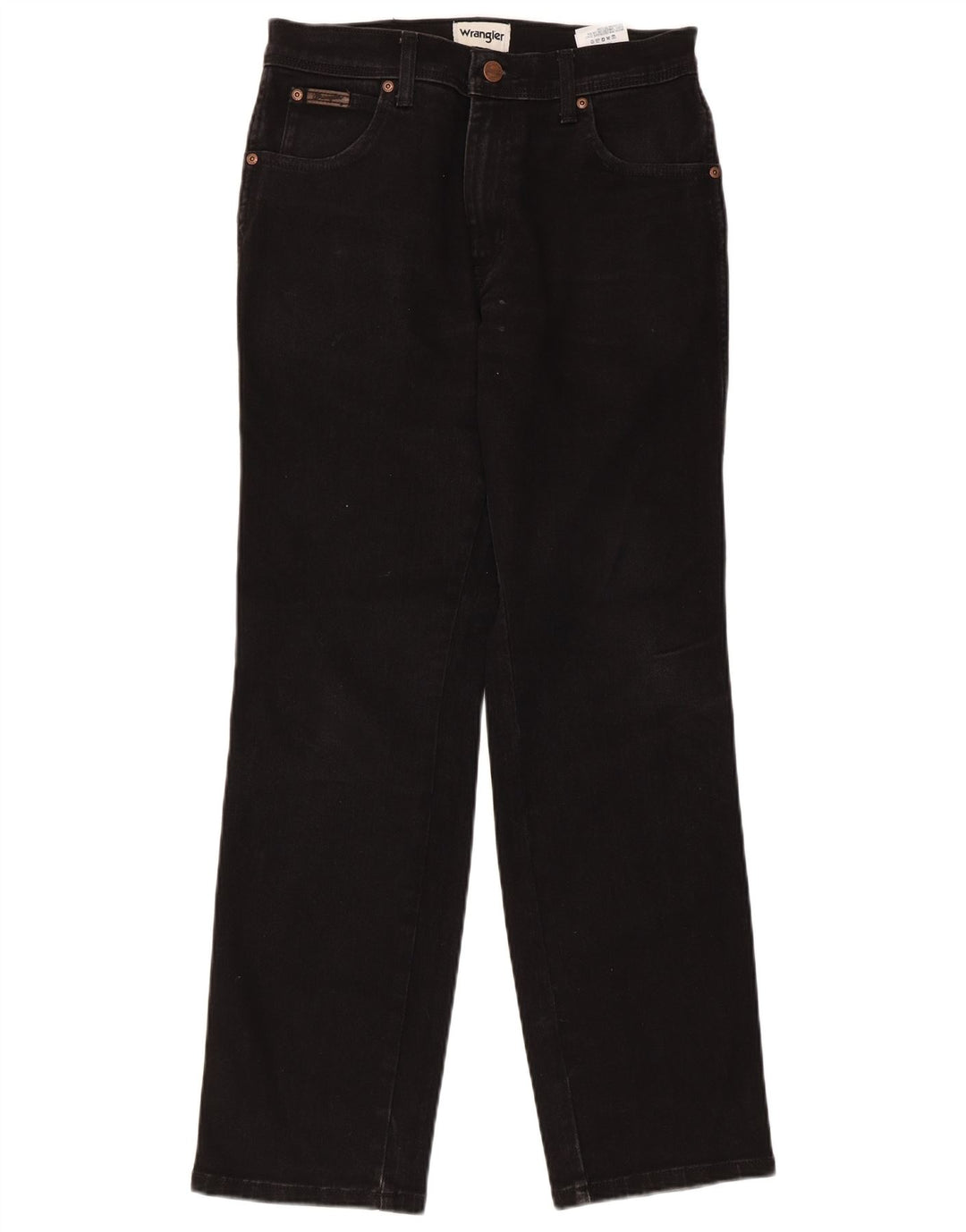 Wrangler Herre Texas Straight Jeans W30 L30 Sort Bomuld