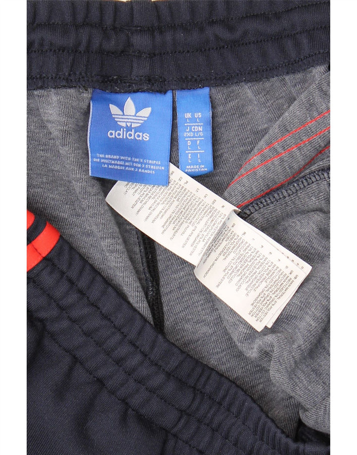 Adidas Herre træningsdragt Bukser Joggers Large Navy Blue Polyester