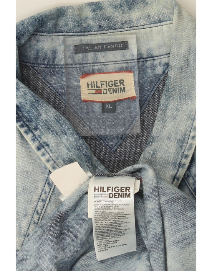 Tommy Hilfiger Herre Denim Shirt XL Blå Bomuld