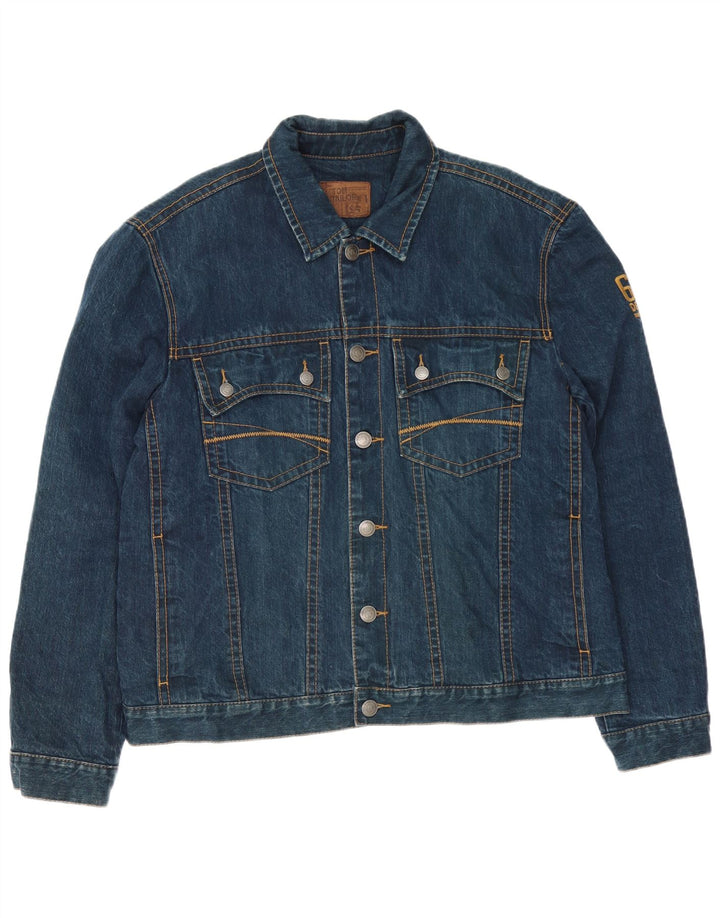 Tom Tailor Herre denimjakke UK 44 2XL Blå Bomuld