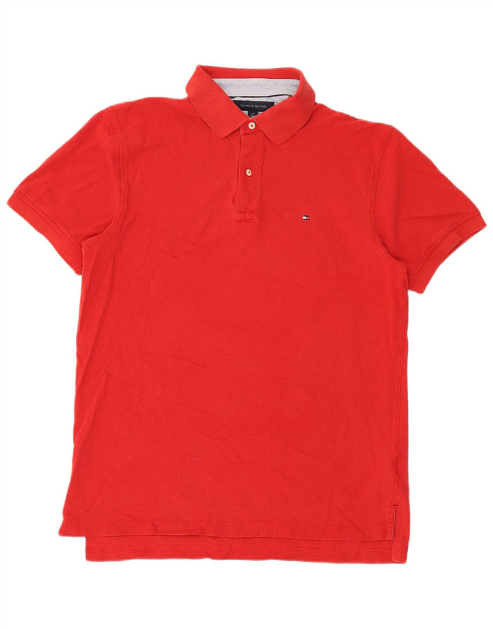 Tommy Hilfiger herre poloshirt Medium rød bomuld