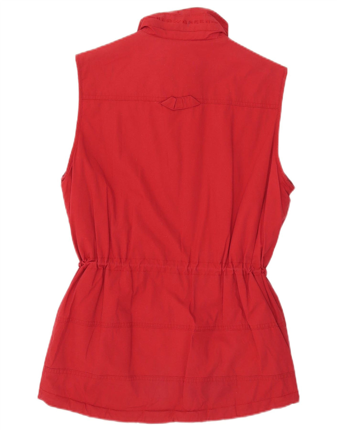 Vintage Dame Gilet UK 10 Lille Rød
