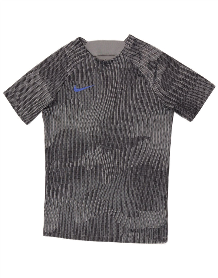 Nike Herre Dri Fit grafisk T-shirt Top Lille grå Camouflage Polyester