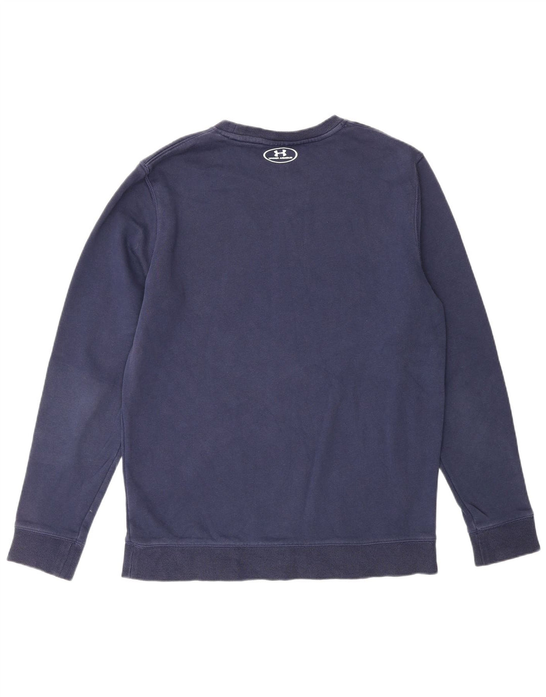 Under Armour Dame Cold Gear Sweatshirt Jumper UK 16 Large Navy Blue