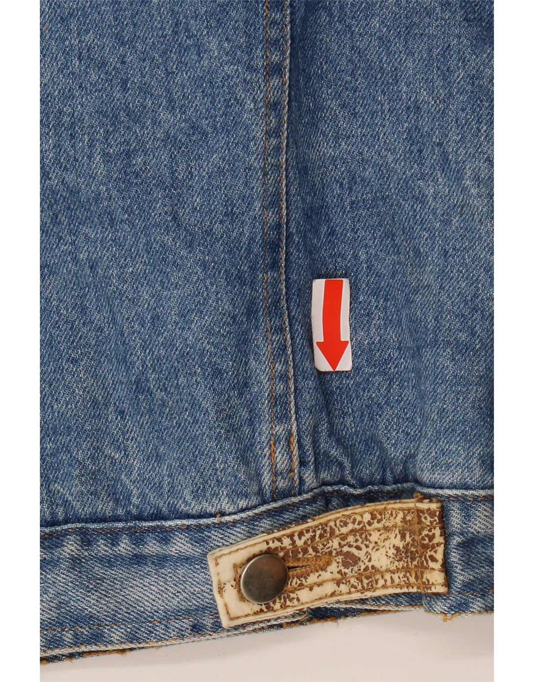 Vintage Herre denimjakke UK 36 Small Blue Cotton