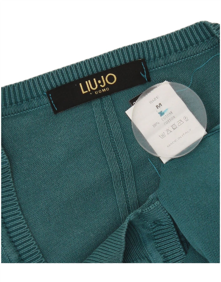Liu Jo Herre cardigan sweater Medium Blue Bomuld