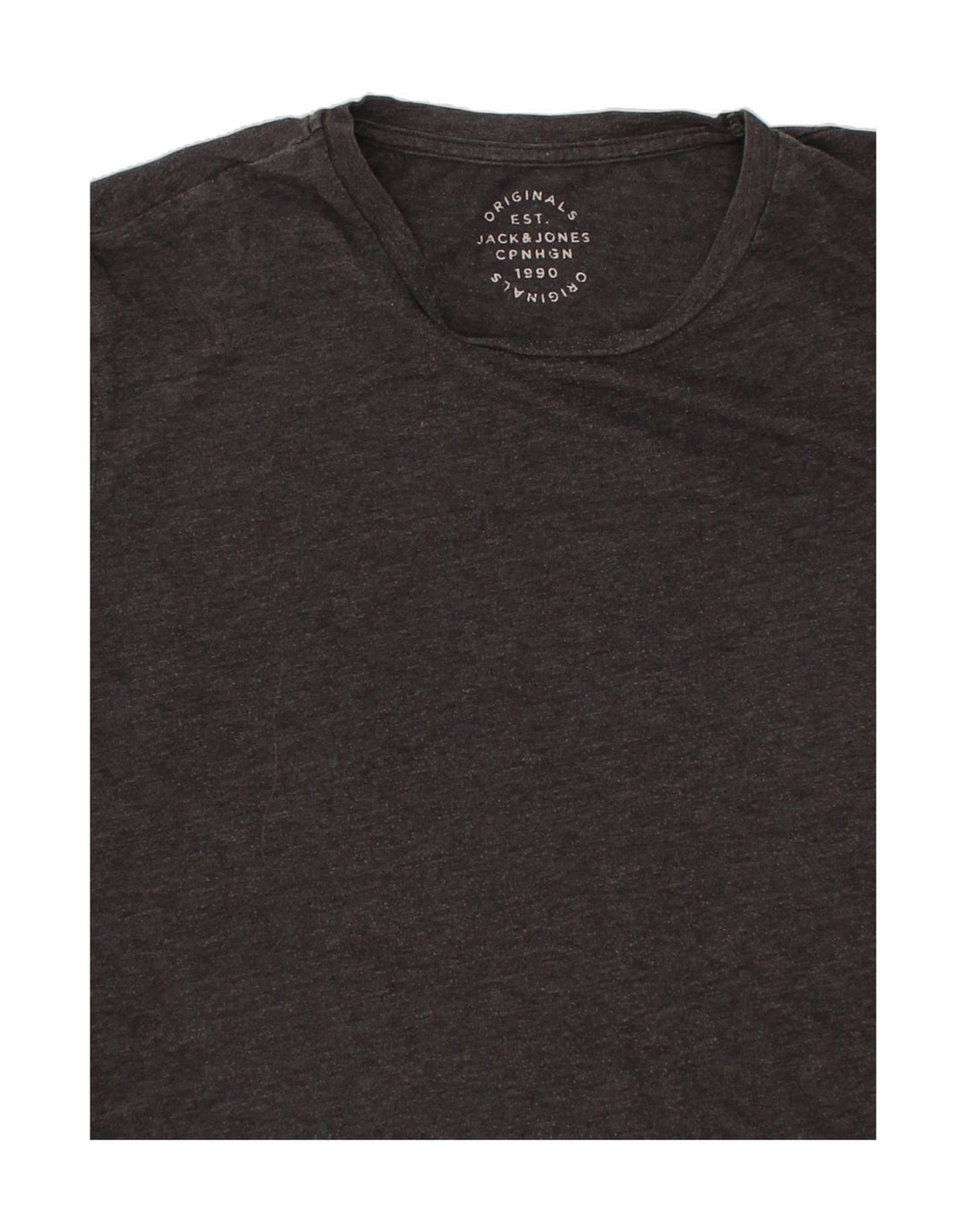 JACK & JONES Mens T-Shirt Top Large Grey Cotton Vintage Jack & Jones and Second-Hand Jack & Jones from Messina Hembry 
