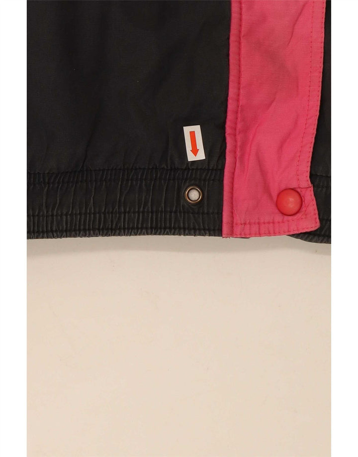 Vintage skijakke til kvinder UK 18 XL Flerfarvet Colourblock