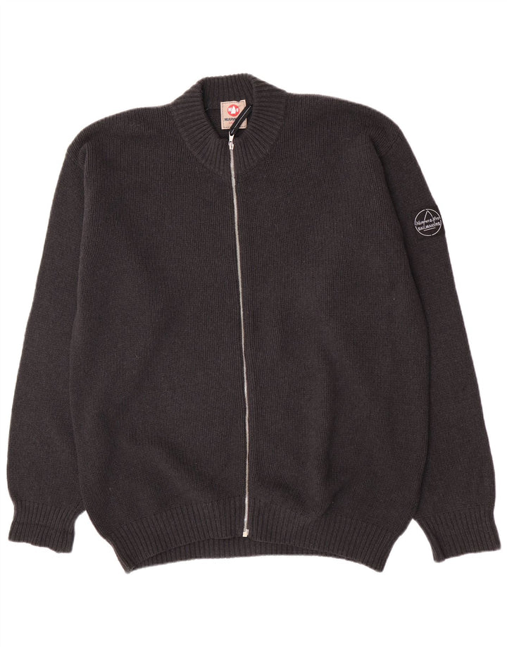 Murphy & Nye Herre Cardigan Sweater XL Grå Uld