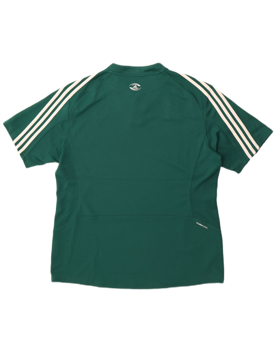 Adidas Herre Climacool T-Shirt Top 2XL Grøn Stribet Polyester