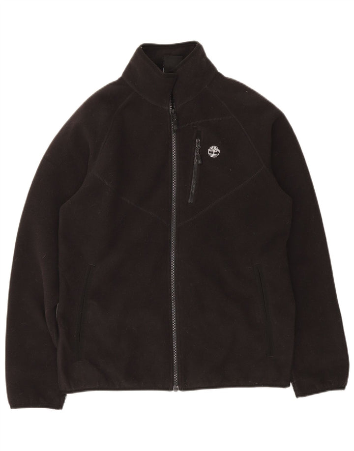 TIMBERLAND Dame Oversized Fleecejakke UK 10 Lille Sort
