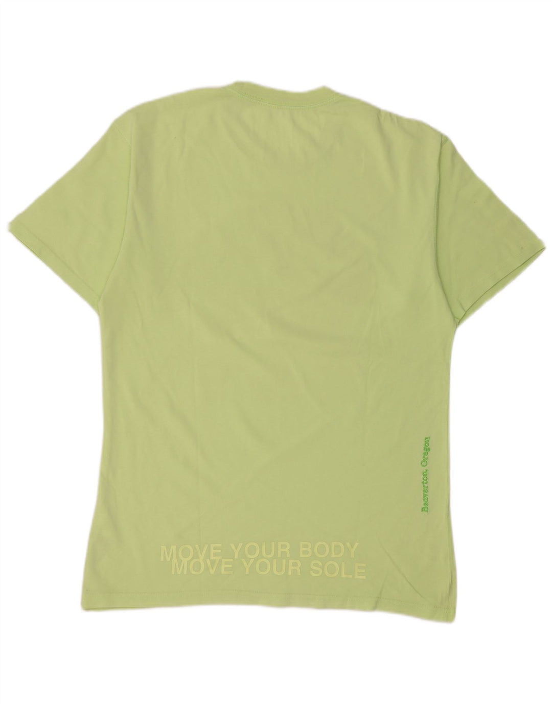 Nike grafisk T-shirt top til mænd, lille grøn bomuld
