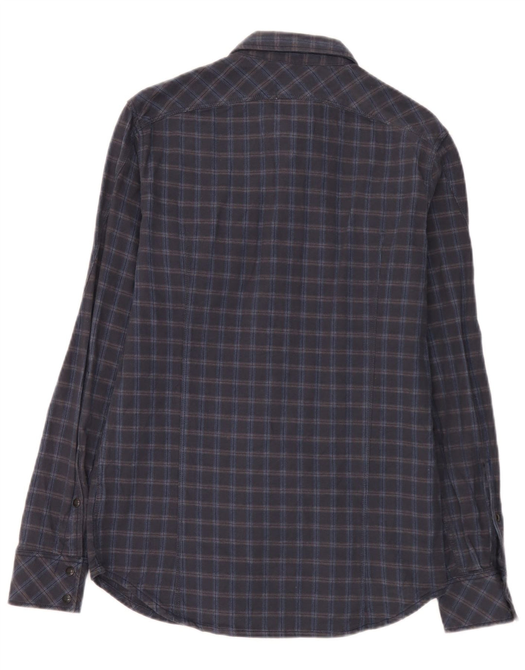 G-Star Herre flannelskjorte Medium marineblå ternet bomuld