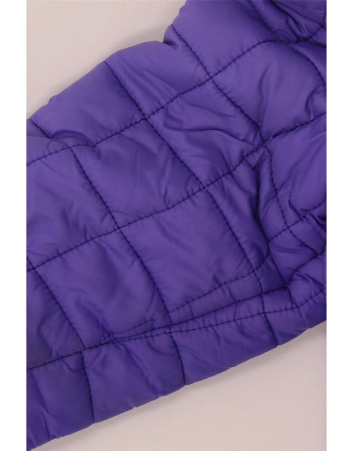 Superdry, polstret hættejakke til kvinder UK 12 Medium Lilla Polyester