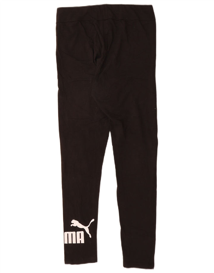 PUMA Grafiske Leggings til kvinder UK 14 Stor sort bomuld