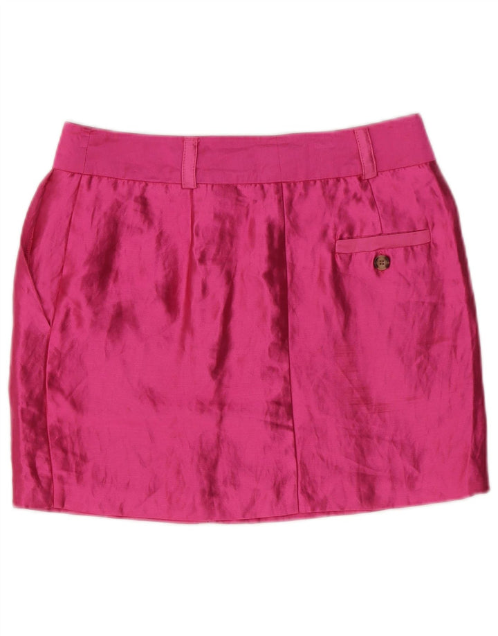 Topshop Dame Mini-nederdel UK 10 Small W30 Pink