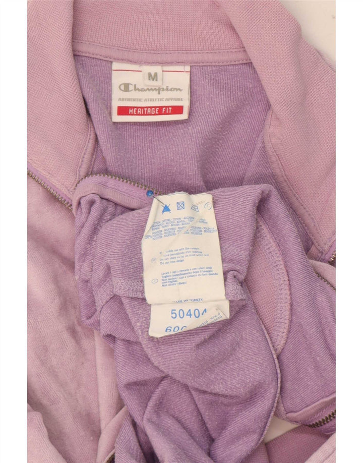 Champion Womens Heritage Fit Træningsdragt Topjakke UK 12 Medium Lilla