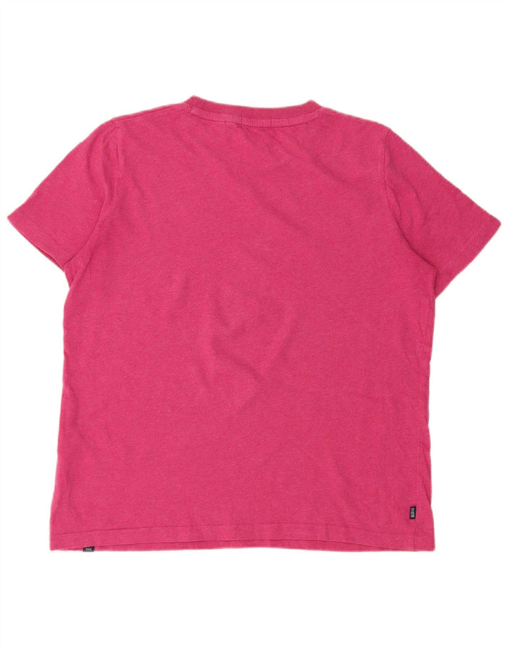 Superdry T-shirt i overstørrelse til kvinder DK 8 Lille Pink Bomuld
