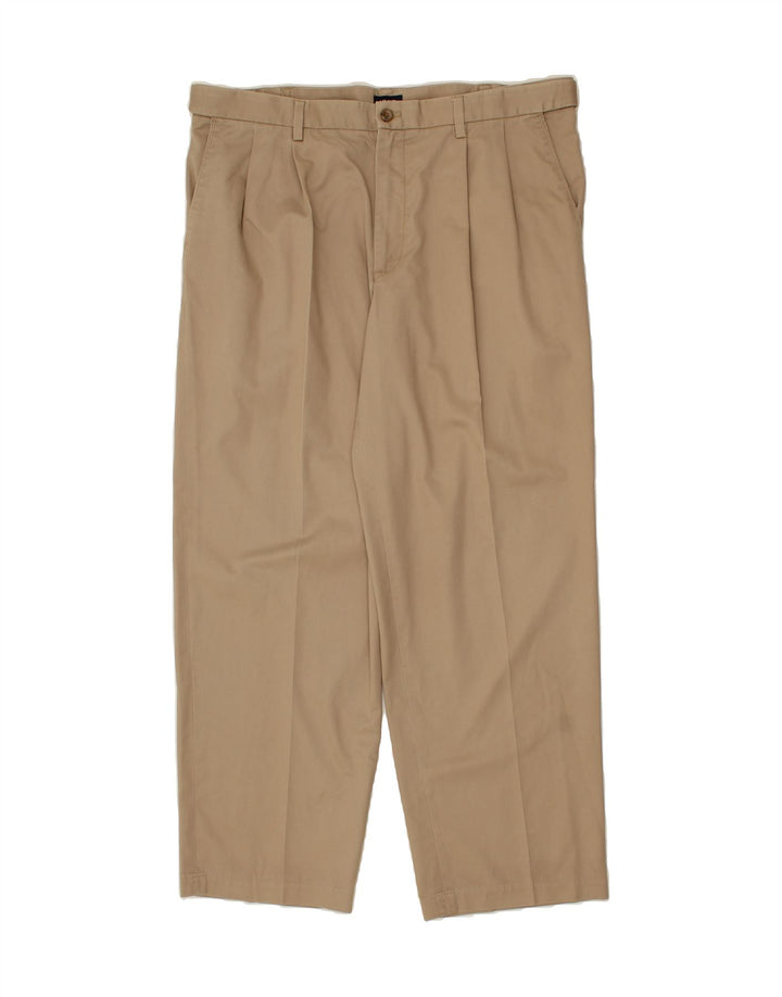 IZOD Mens Pegged Chino Trousers W38 L32 Beige Cotton Vintage Izod and Second-Hand Izod from Messina Hembry 