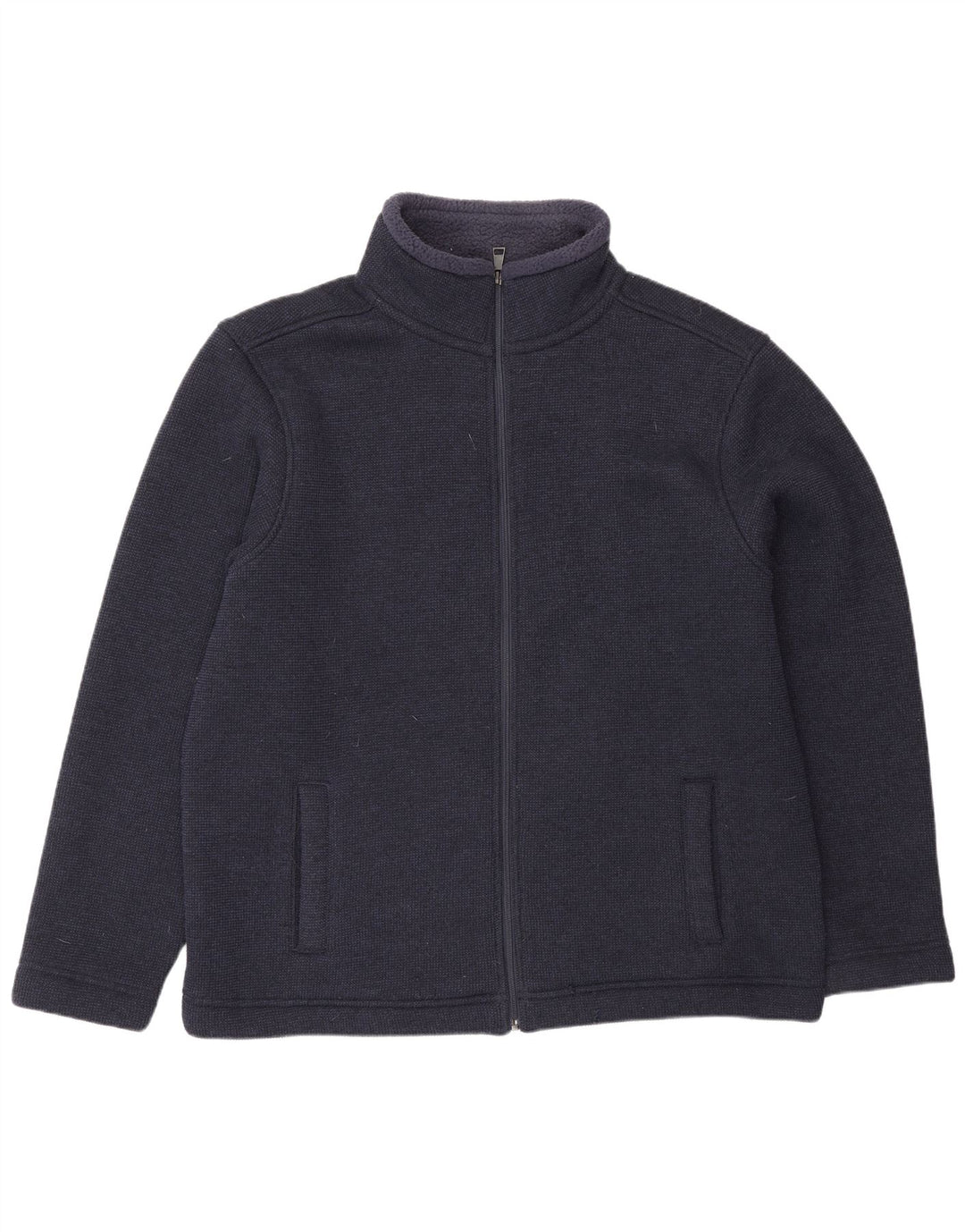 Marks & Spencer Herre Bomber Jacket UK 42 XL Navy Blue Polyester