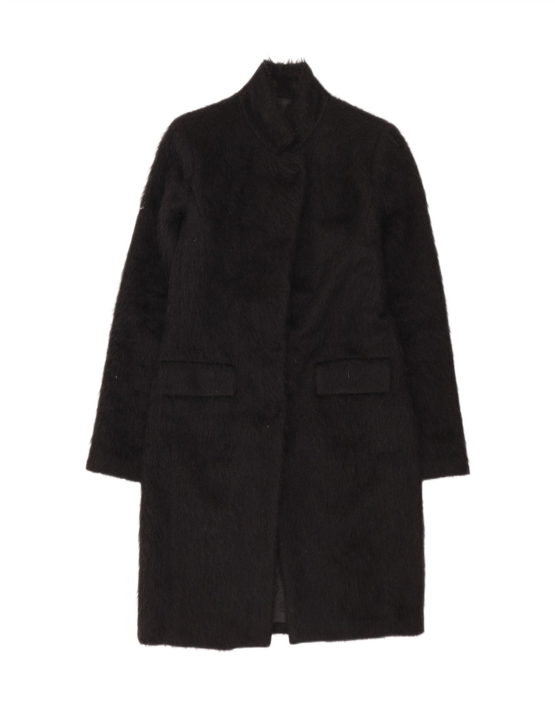 Annarita N Dame Overfrakke IT 42 Medium Sort Alpaca Uld