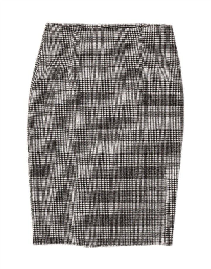 Marks & Spencer Pencil Nederdel til kvinder UK 8 Small W28 Grey Ternet polyester