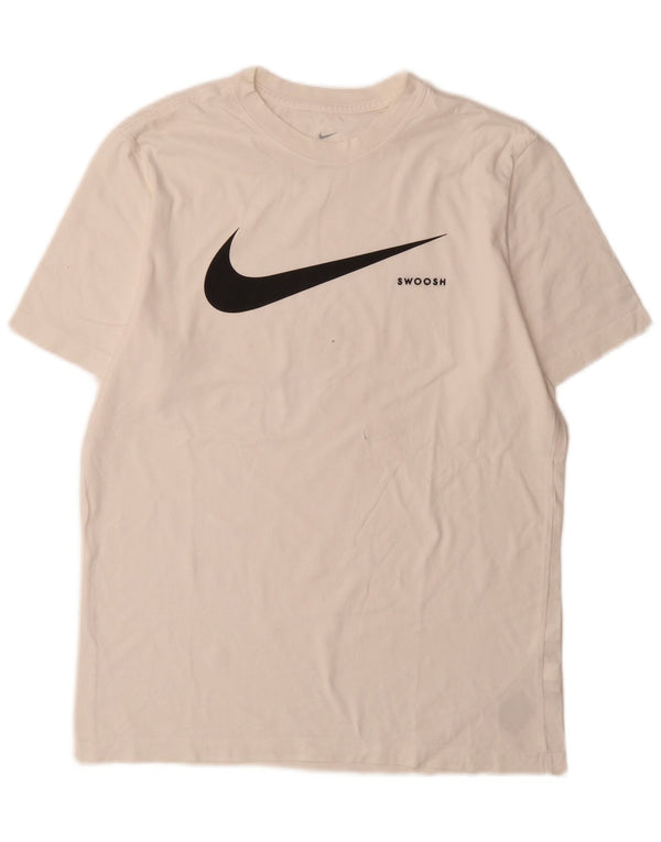 Nike Herre grafisk T-shirt Top Medium White Bomuld Sports