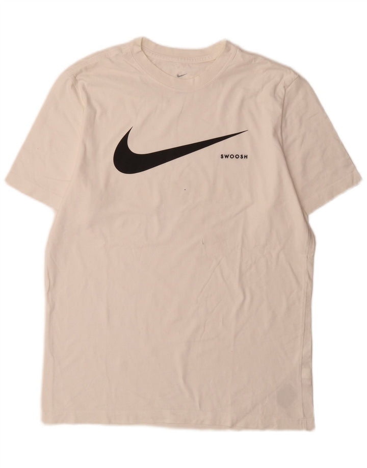 Nike Herre grafisk T-shirt Top Medium White Bomuld Sports