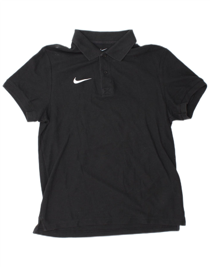 NIKE Poloshirt til mænd, medium sort bomuld