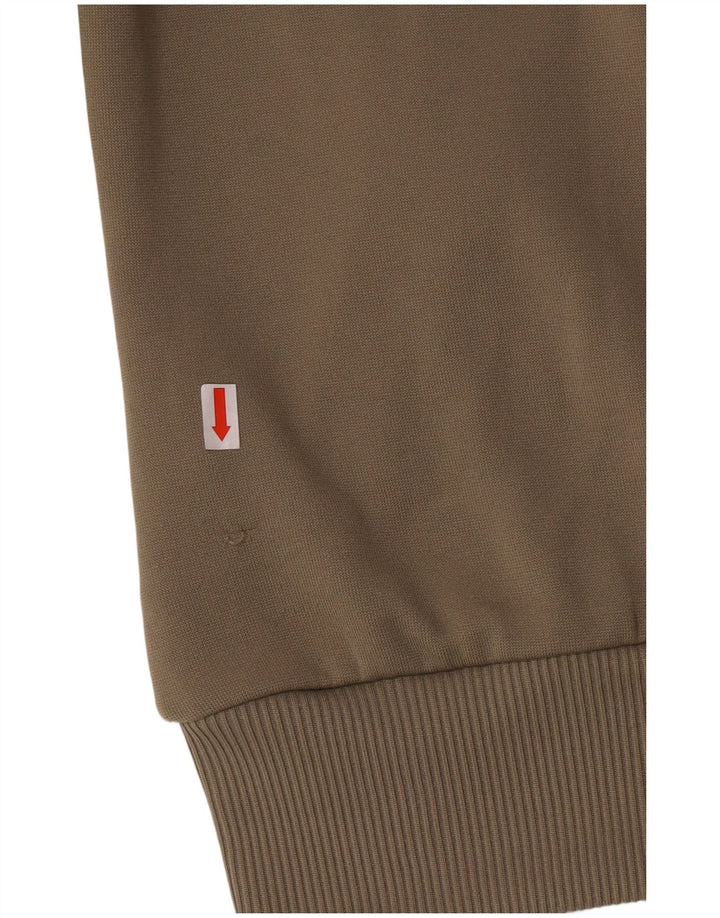 Adidas Dame Hættetrøje Sweater UK 12 Medium Khaki Polyester