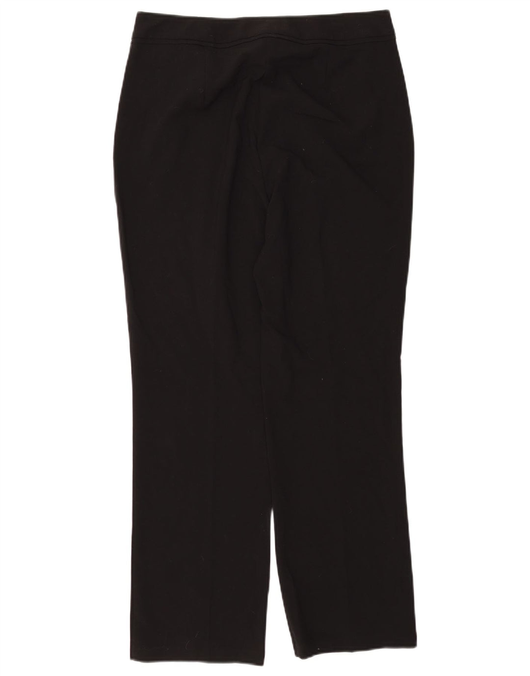 MARKS & SPENCER Womens Straight Chino Trousers UK 12 Medium W32 L29 Black