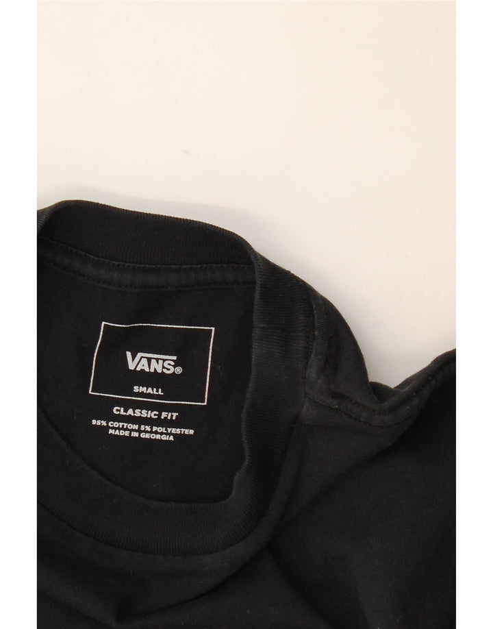 VANS Herre Classic Fit T-Shirt Top Lille Grå Colourblock Bomuld