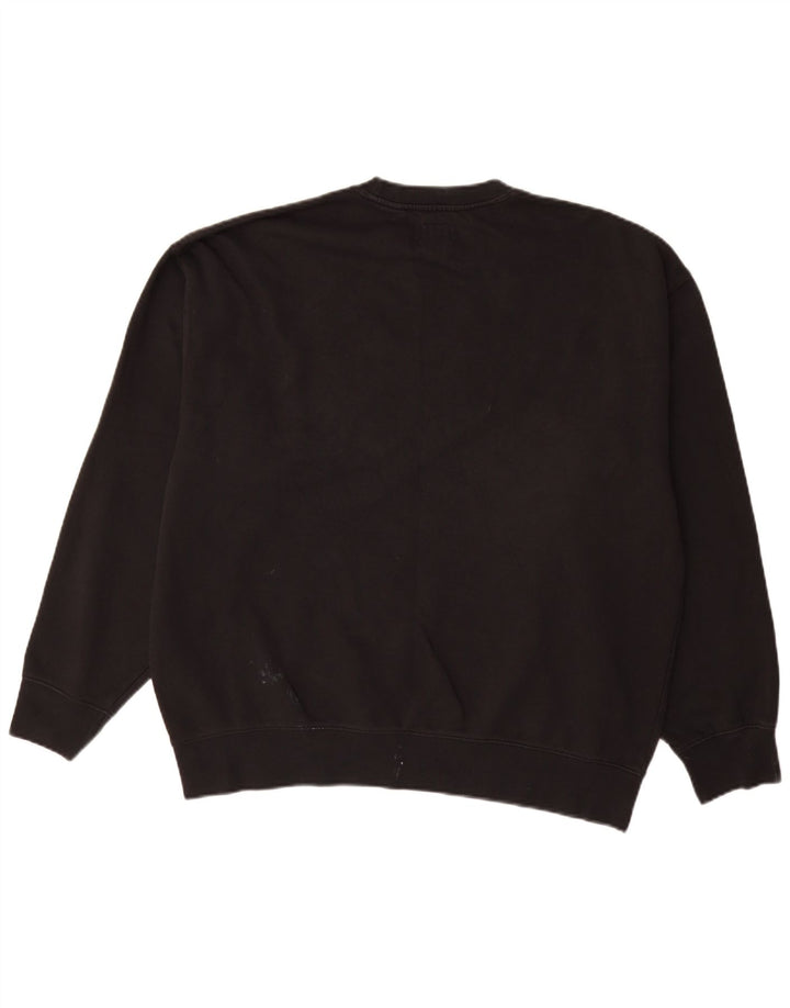 LEVI'S afslappet grafisk sweatshirt til mænd, stor sort bomuld