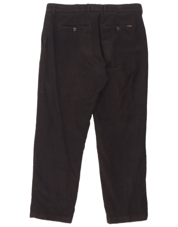 Marks & Spencer Herre Regular Fit Suit Bukser W34 L29 Marineblå Bomuld