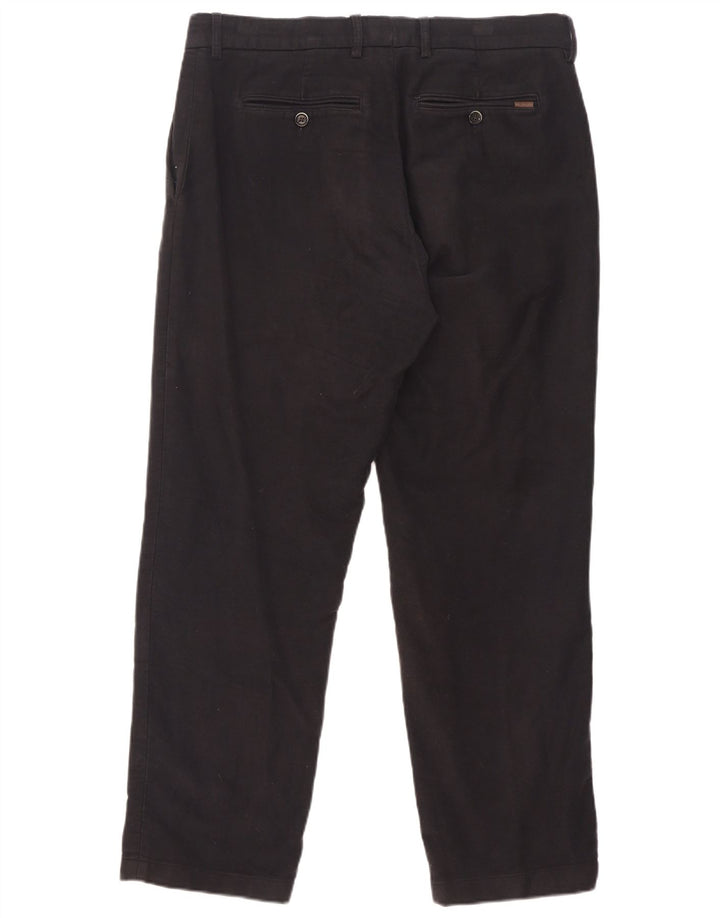 Marks & Spencer Herre Regular Fit Suit Bukser W34 L29 Marineblå Bomuld