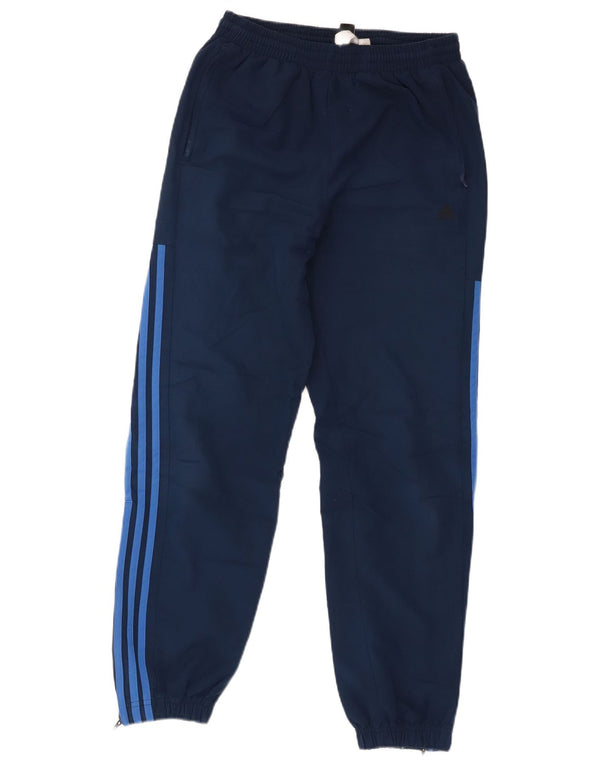 Adidas Drenge Træningsdragt Bukser Joggers 13-14 År Marineblå Polyester